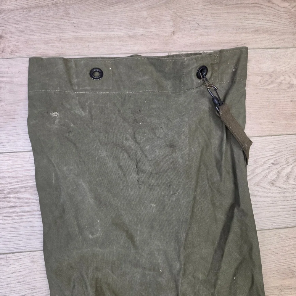 Military Surplus Duffle Bag Large Olive Green Fair Canvas Sea Bag Top Load 38in